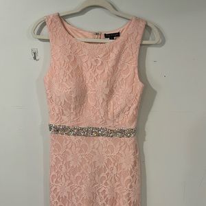 Formal, pink, lace